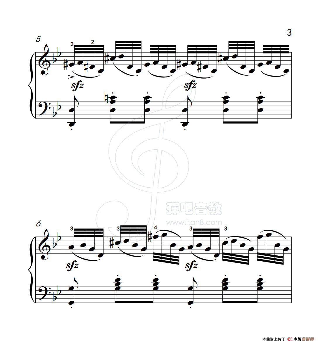 《练习曲 21》钢琴曲谱图分享