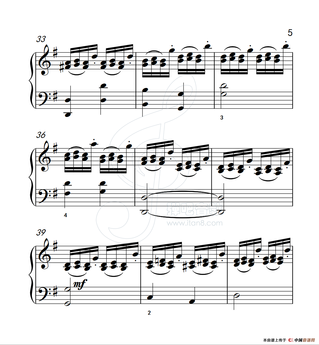 《练习曲 28》钢琴曲谱图分享