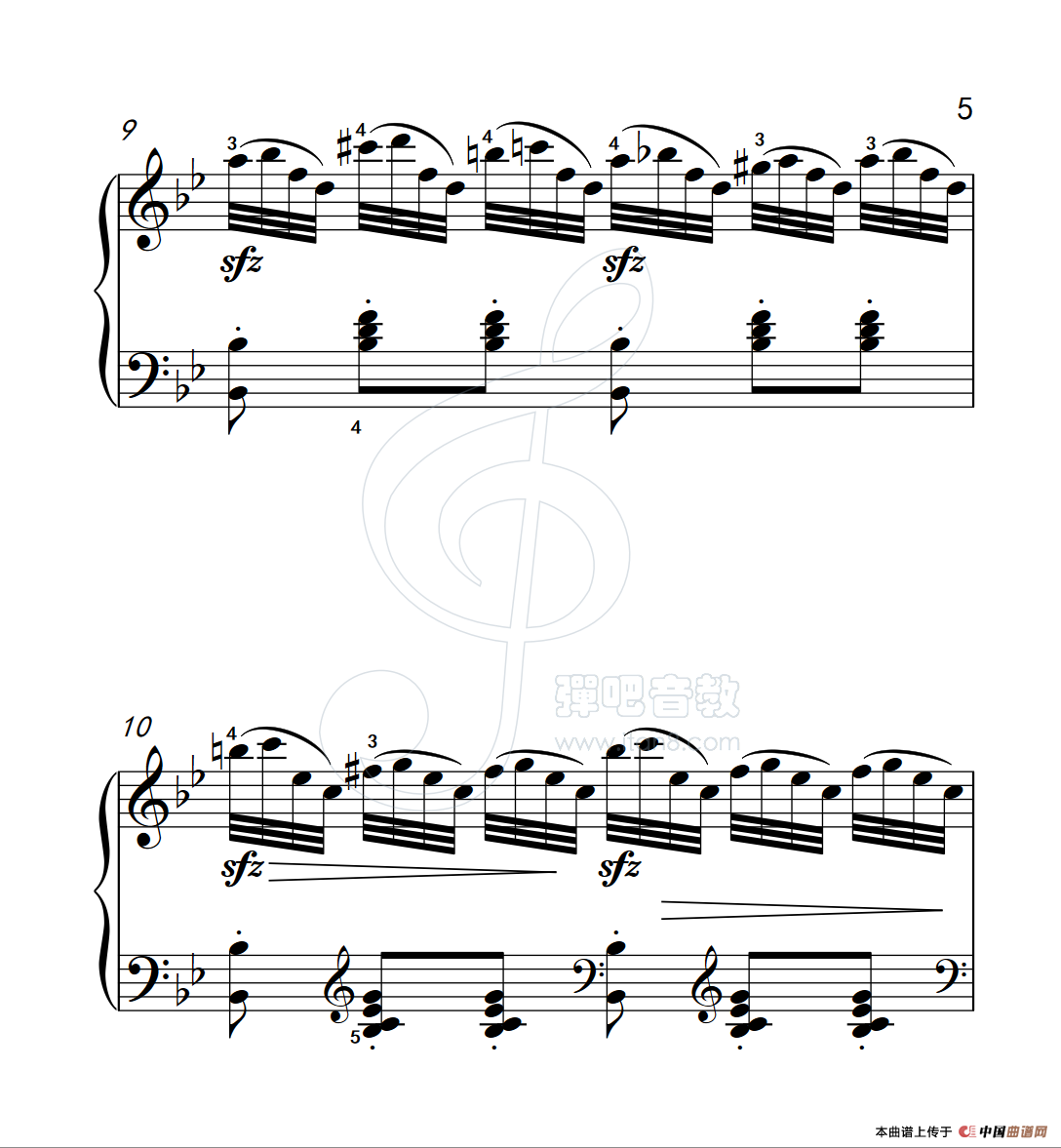 《练习曲 21》钢琴曲谱图分享