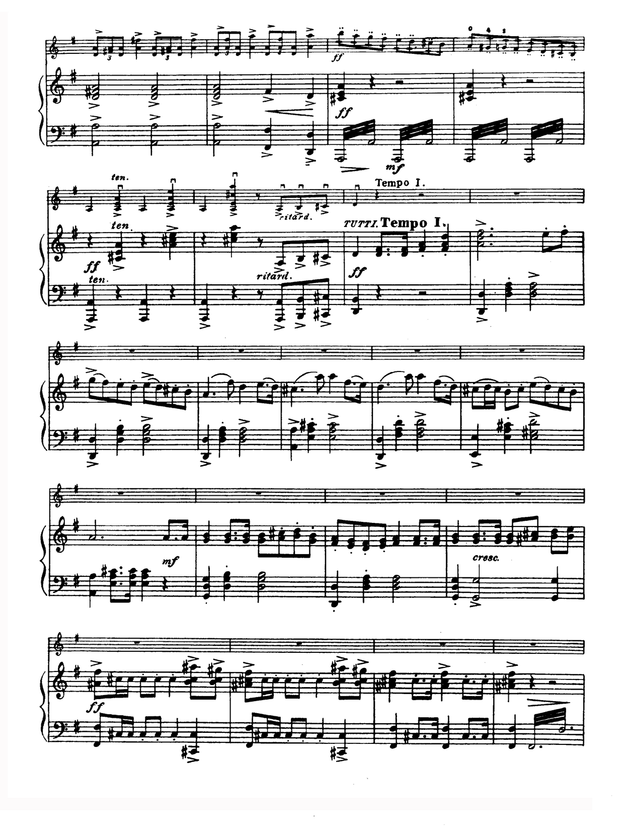 G大调学生协奏曲（塞茨作品第13号）提琴谱图3
