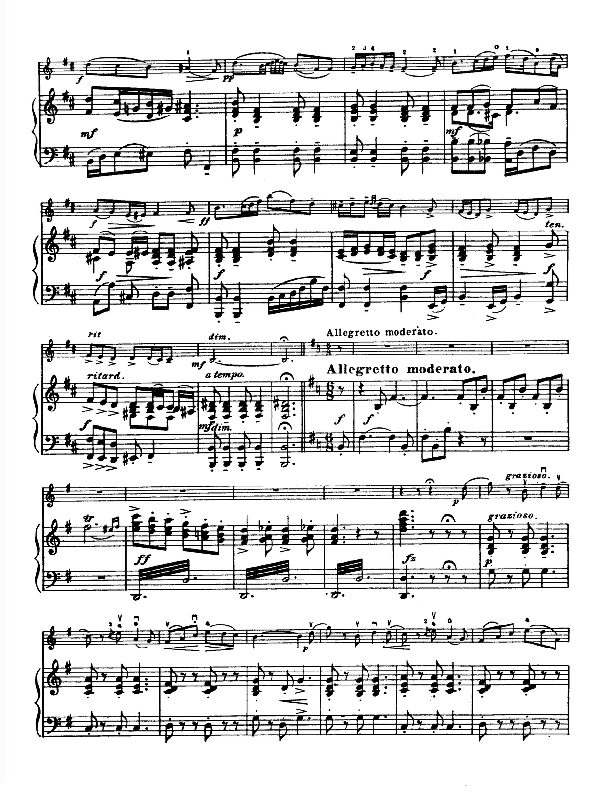 G大调学生协奏曲（塞茨作品第13号）提琴谱图4