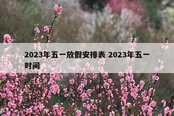 202年五一放假几天