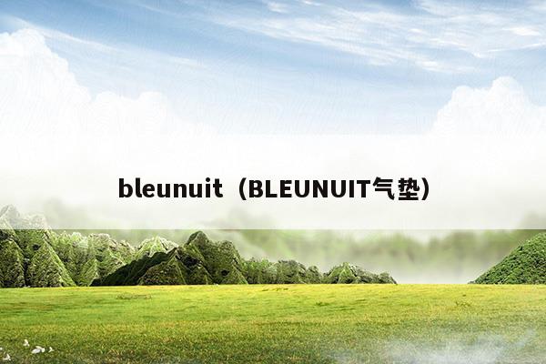 BLEUNUIT是什么牌子