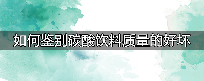 怎样检验碳酸饮料中的气体