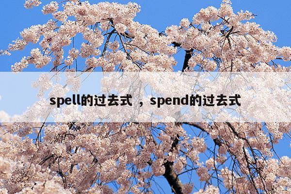 spell过去式是什么