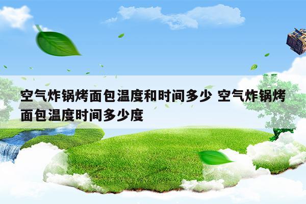 空气炸锅热面包什么温度和时间