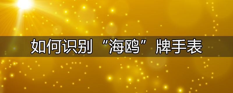 如何识别“海鸥”牌手表