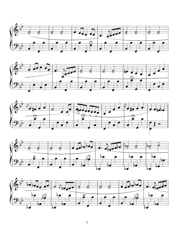 军队进行曲手风琴谱（线简谱对照、带指法版）