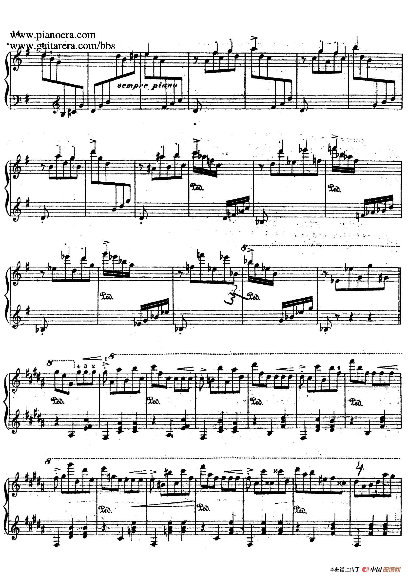 《浮士德圆舞曲 Faust Valse》钢琴曲谱图分享