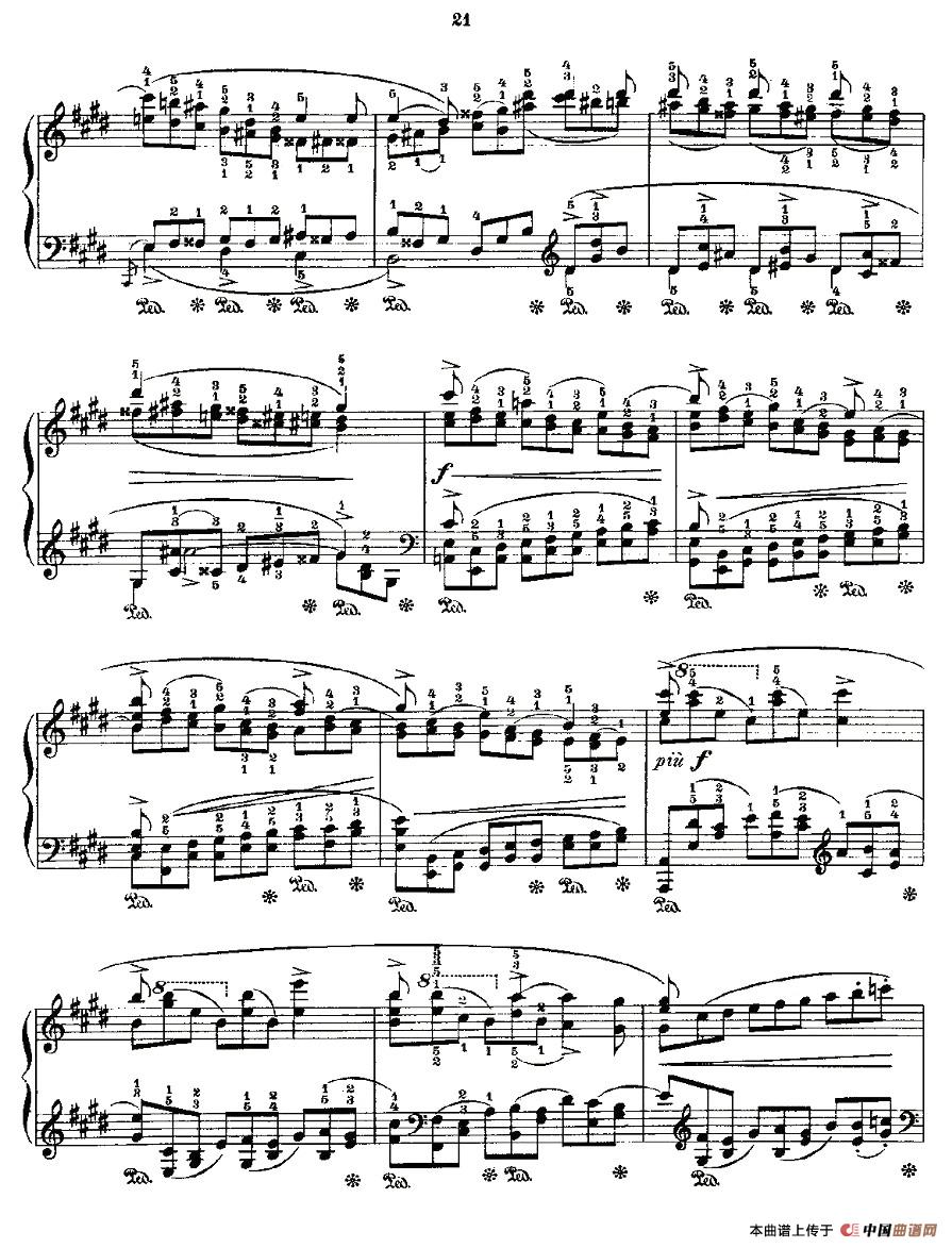 《肖邦《练习曲》Fr.Chopin Op.25 No5-1》钢琴曲谱图分享