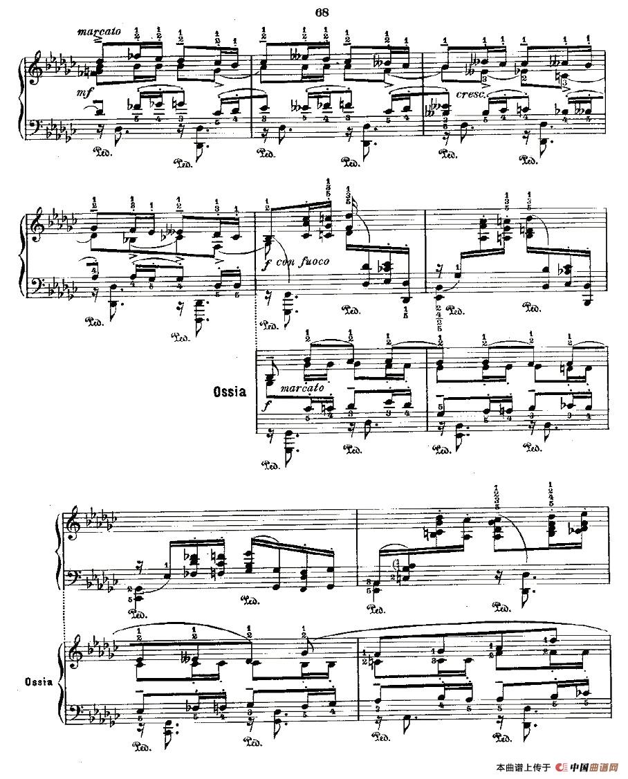 《肖邦《练习曲》Fr.Chopin Op.25 No9-2》钢琴曲谱图分享