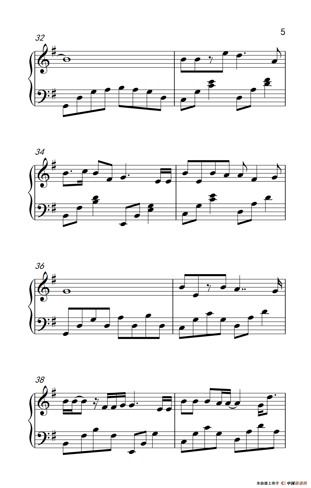 《斑马斑马》钢琴曲谱图分享
