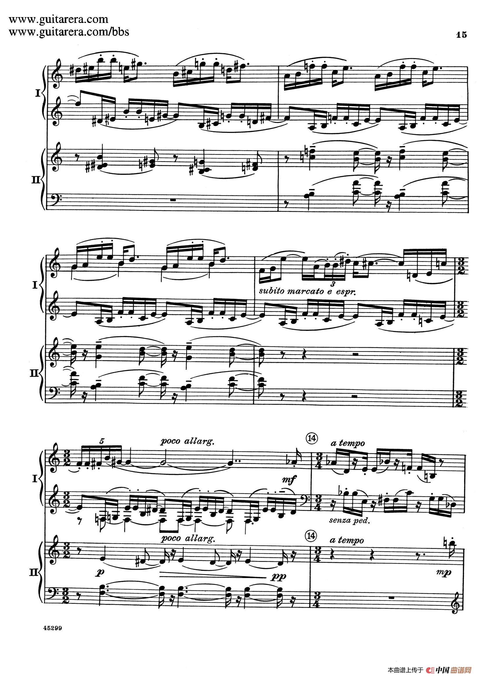 《Piano Concerto Op.38》钢琴曲谱图分享