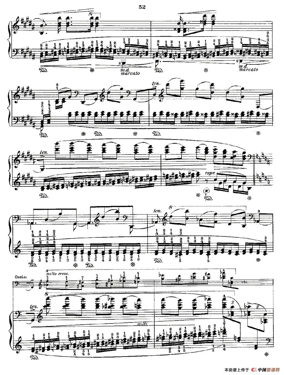 《肖邦《练习曲》Fr.Chopin Op.25 No6》钢琴曲谱图分享