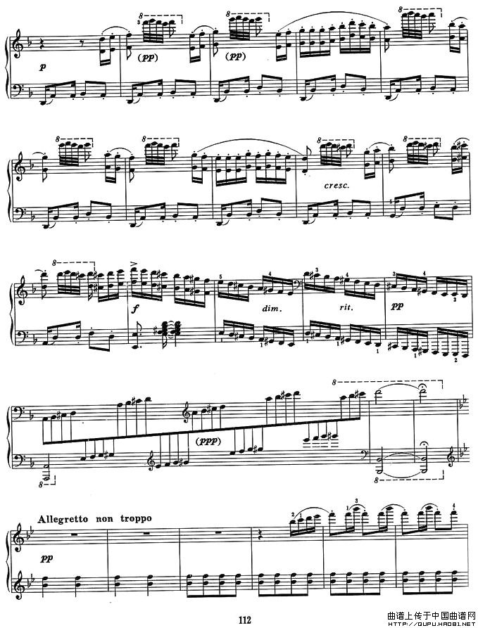 《春舞》钢琴曲谱图分享