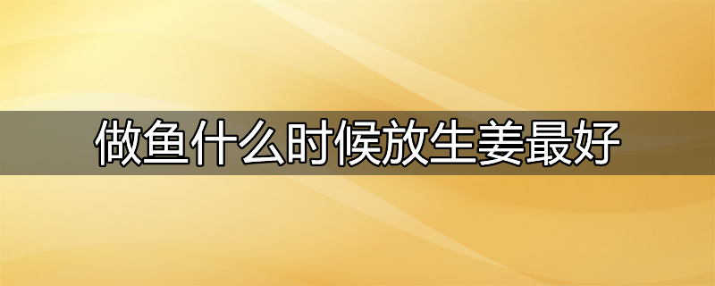 做鱼什么时候放盐最好