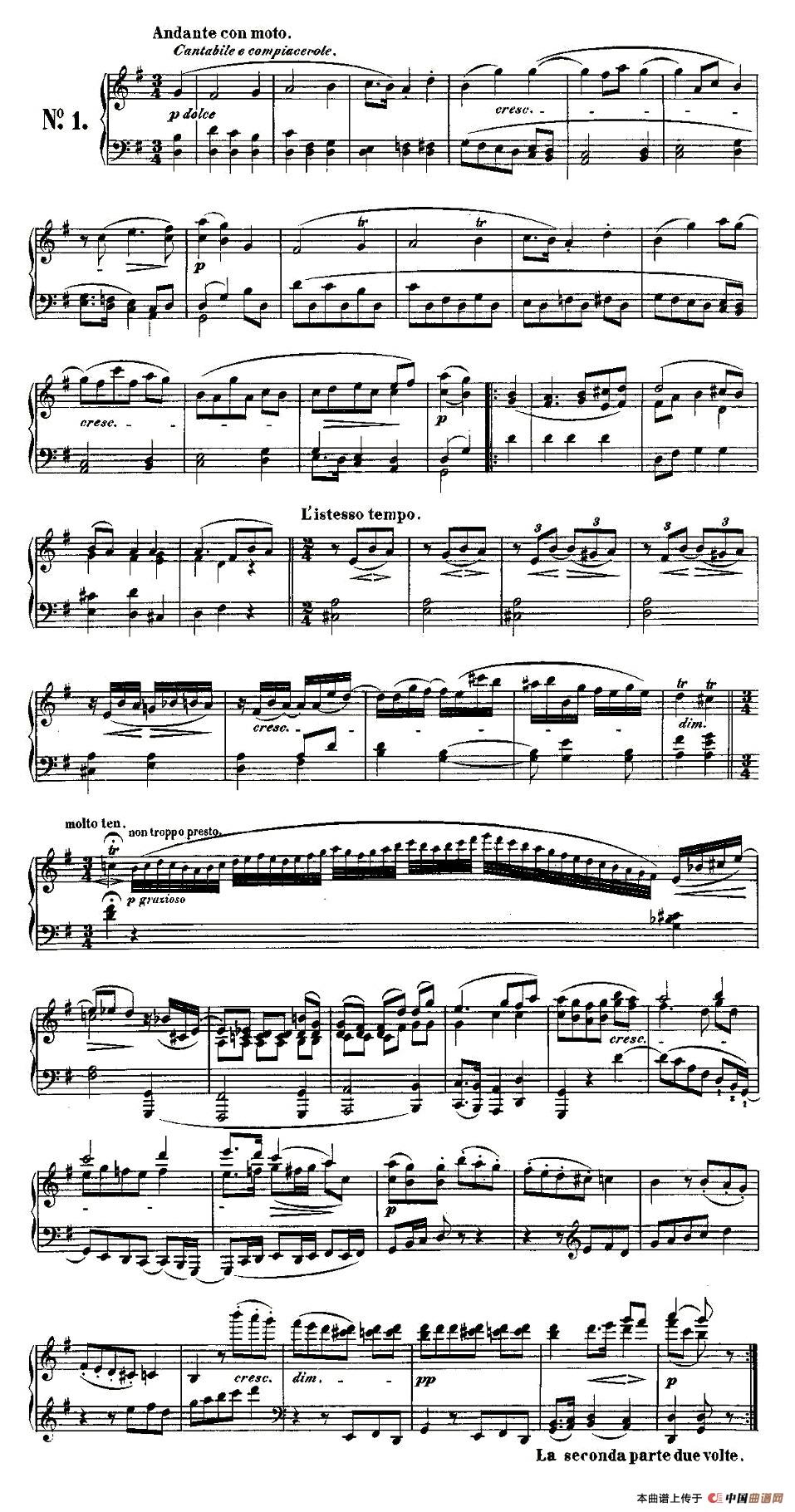 《贝多芬钢琴小品Op.126 之一》钢琴曲谱图分享