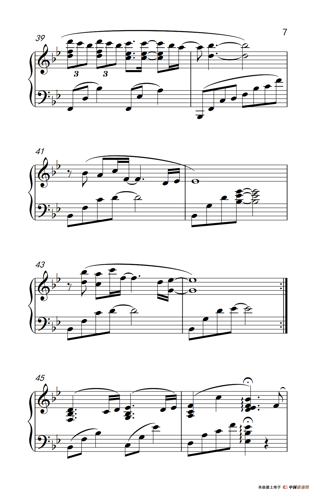 《剪爱》钢琴曲谱图分享