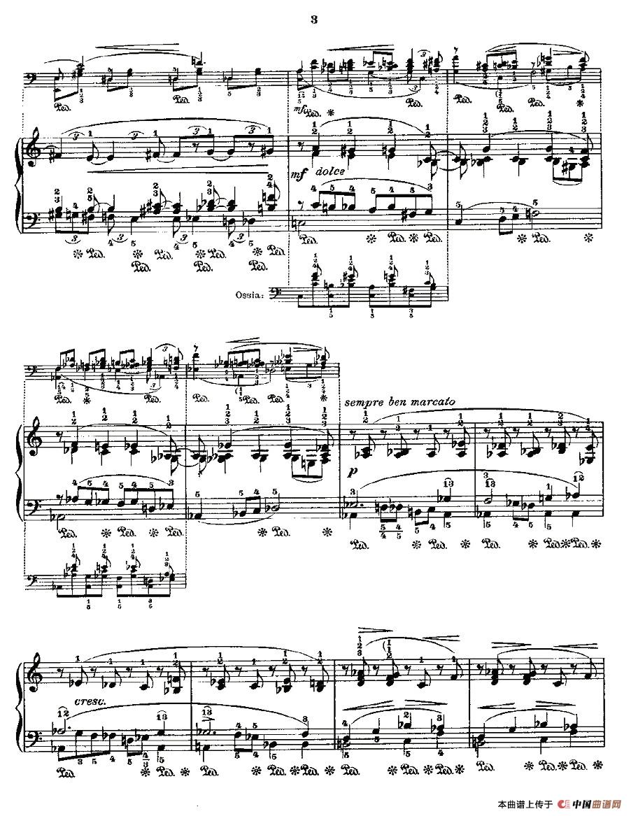 《肖邦《练习曲》Fr.Chopin Op.25 No4-1》钢琴曲谱图分享