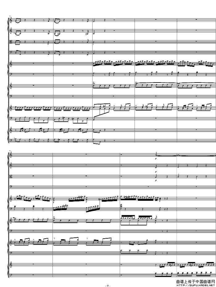 《四羽管键琴协奏曲 BWV1065》钢琴曲谱图分享