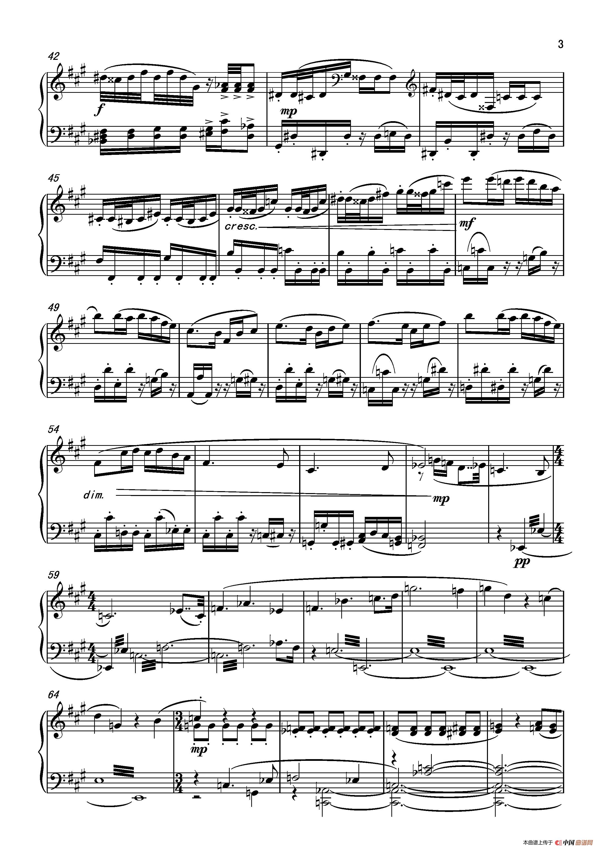 《第六钢琴奏鸣曲Piano Sonata No.6》钢琴曲谱图分享