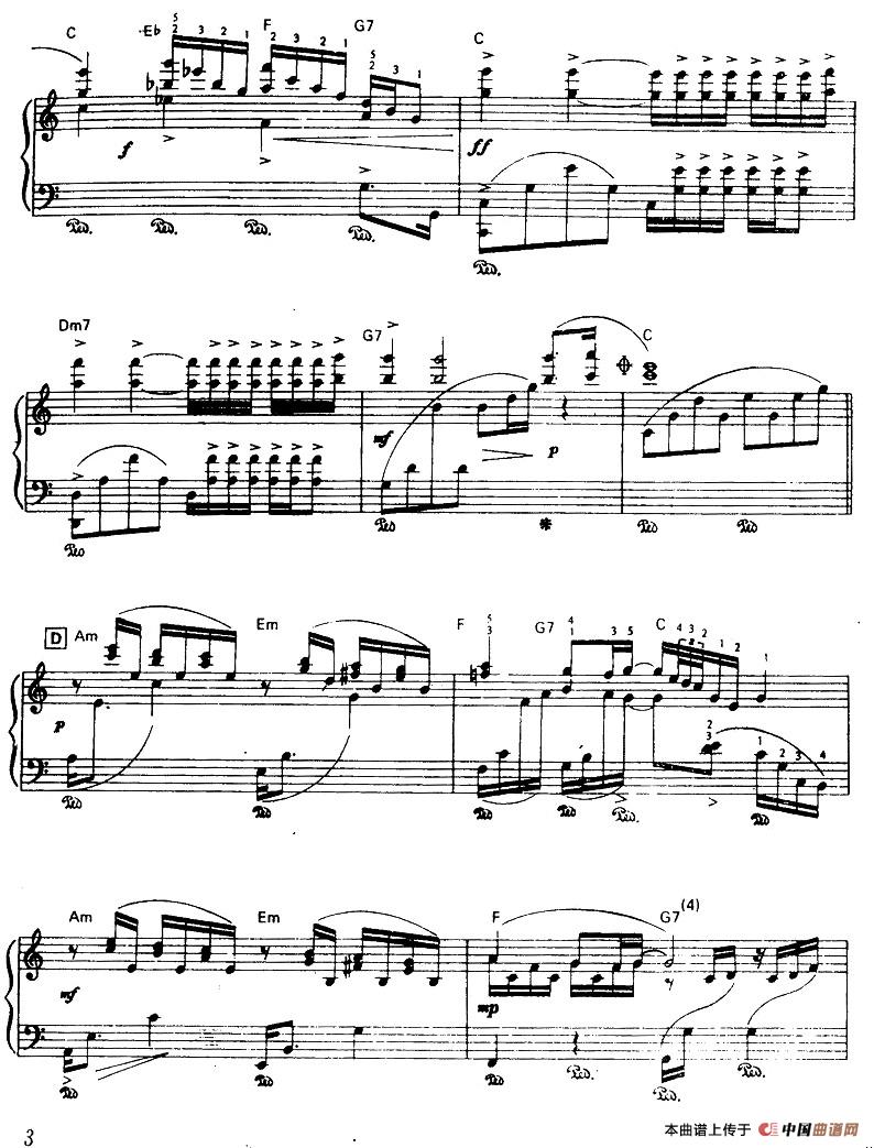 《阿德林娜叙事曲》钢琴曲谱图分享