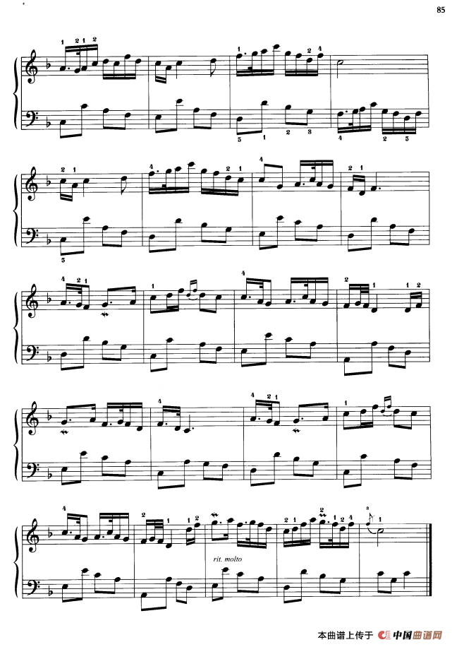 《110首中国民歌钢琴小曲集：茉莉花》钢琴曲谱图分享