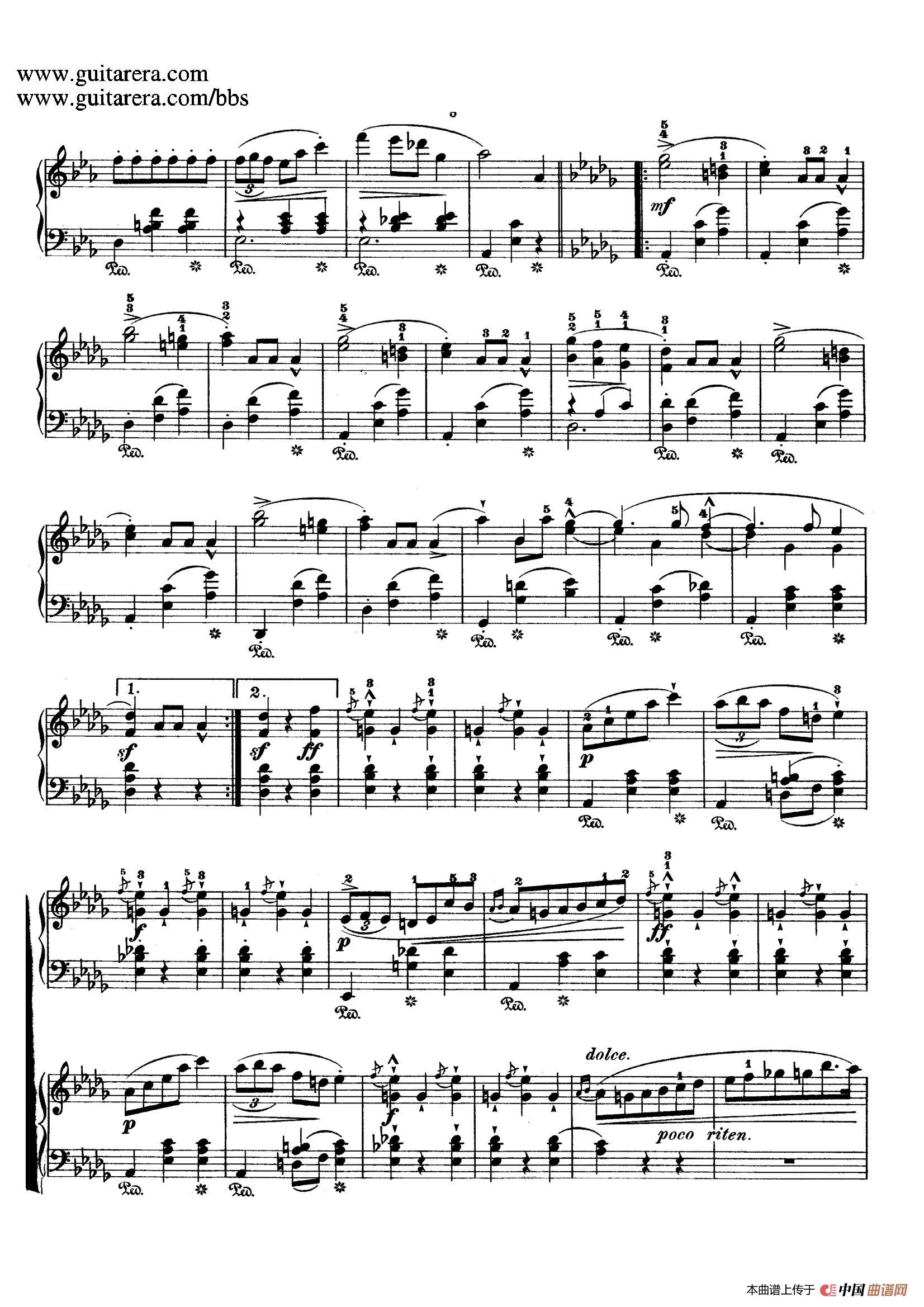 《Grande Valse Brillante in E-flat Major Op.18 》钢琴曲谱图分享
