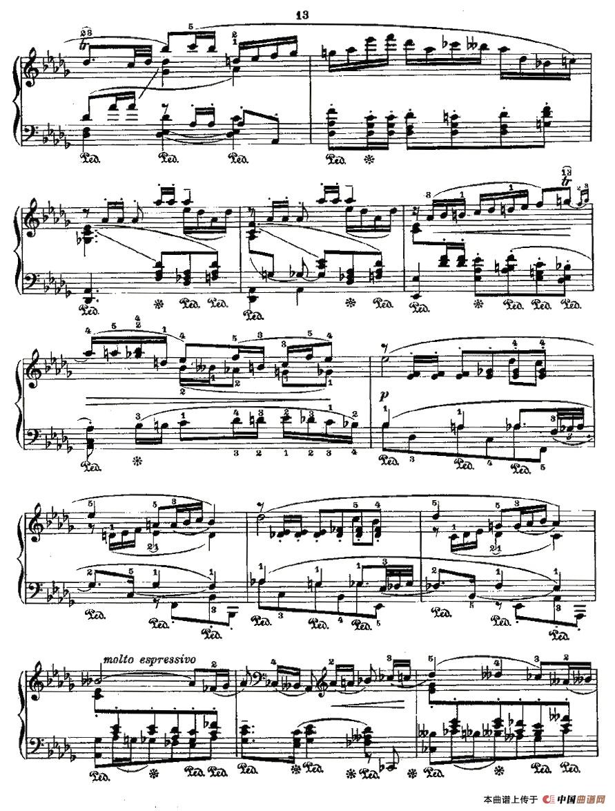 《肖邦《练习曲》Fr.Chopin Op.25 No4-2》钢琴曲谱图分享