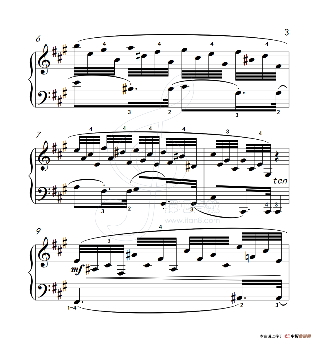 《练习曲 37》钢琴曲谱图分享