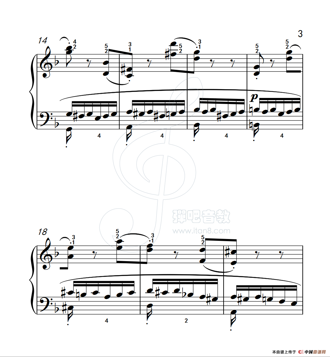 《练习曲 39》钢琴曲谱图分享