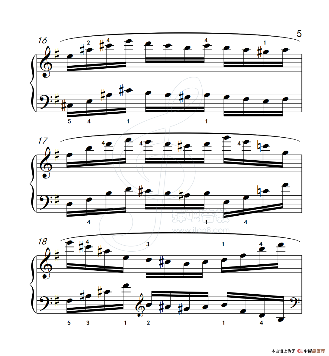 《练习曲 35》钢琴曲谱图分享