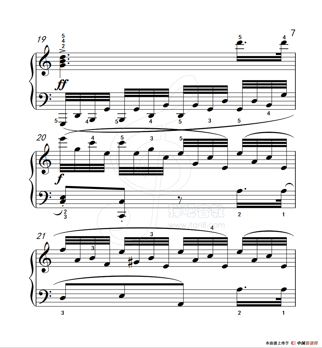 《练习曲 37》钢琴曲谱图分享