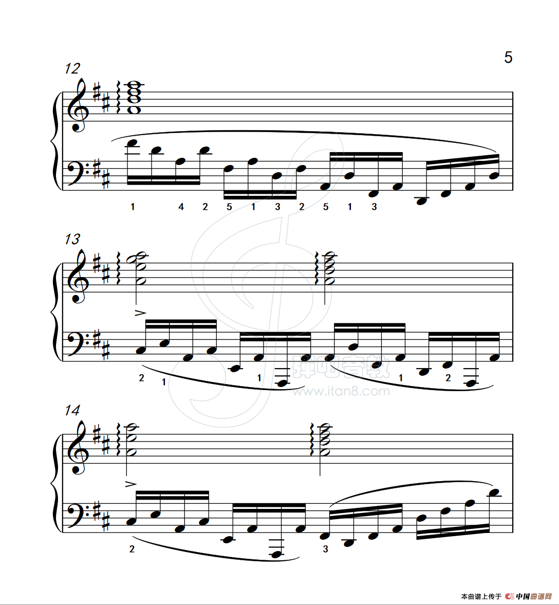 《练习曲 20》钢琴曲谱图分享