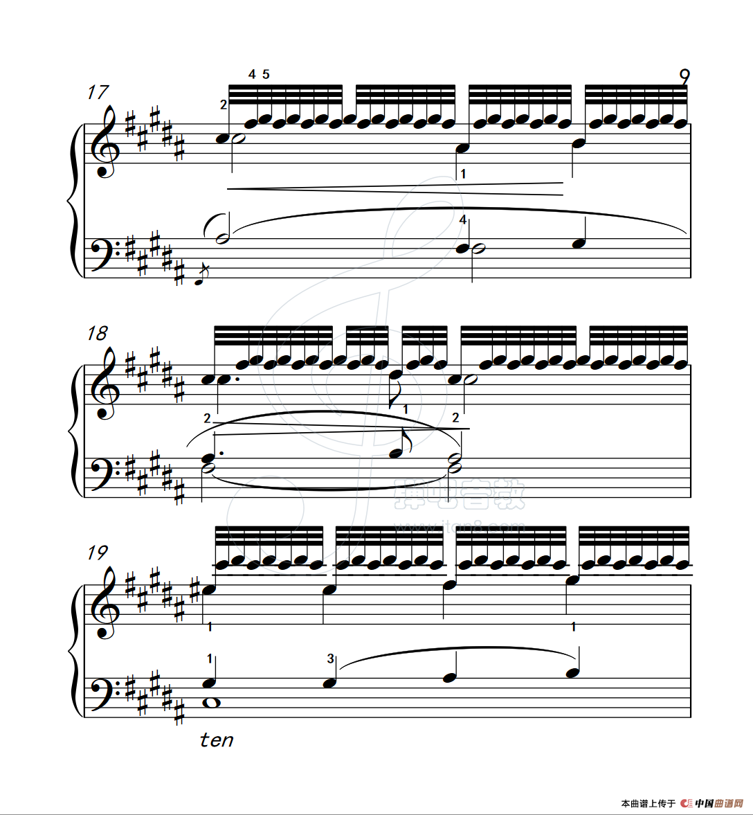 《练习曲 15》钢琴曲谱图分享