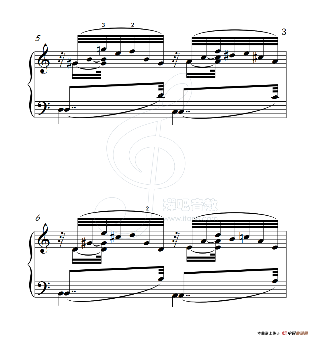 《练习曲 36》钢琴曲谱图分享