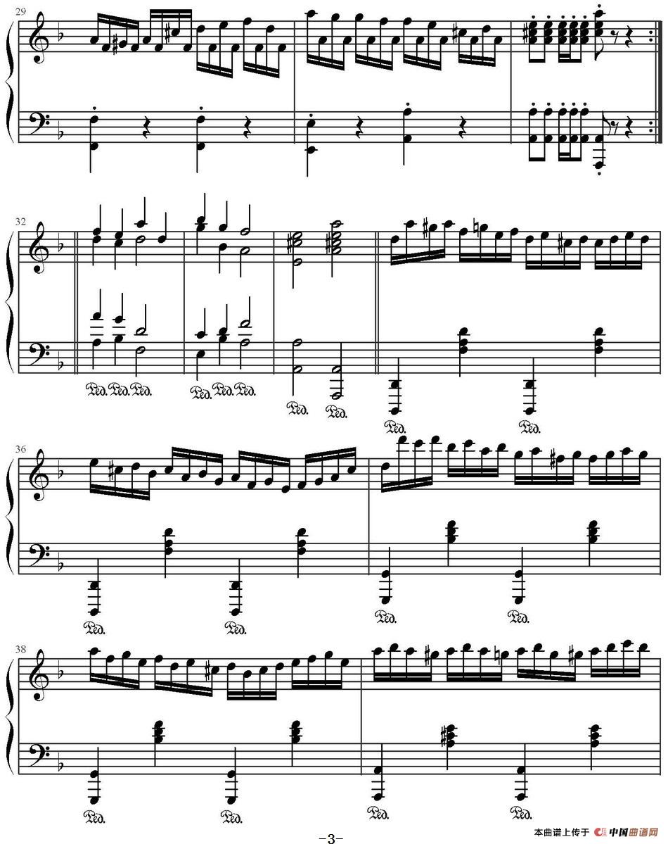 《Run Away》钢琴曲谱图分享