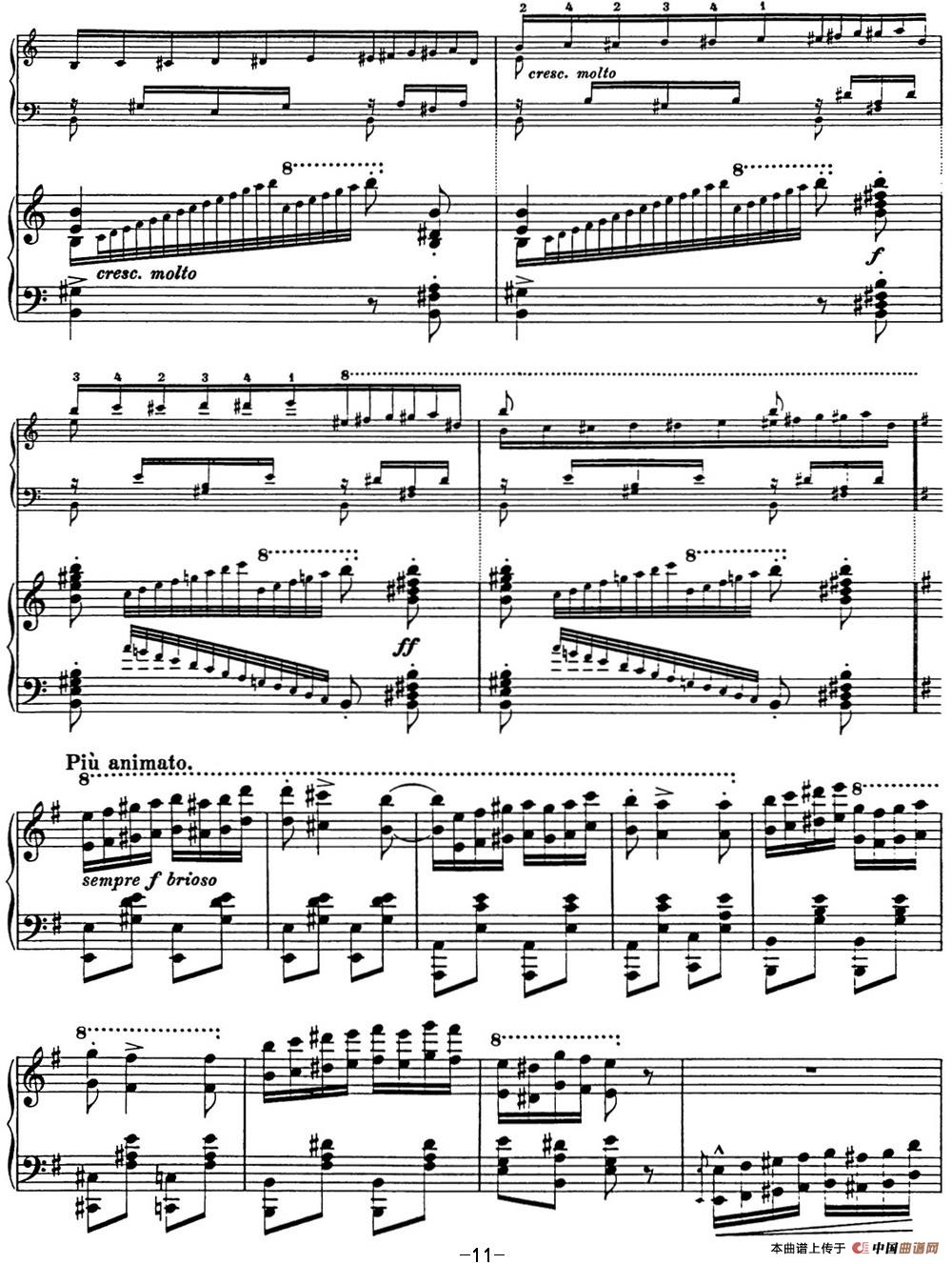 《李斯特 匈牙利狂想曲 Hungarian Rhapsodies S.244 No.10》钢琴曲谱图分享