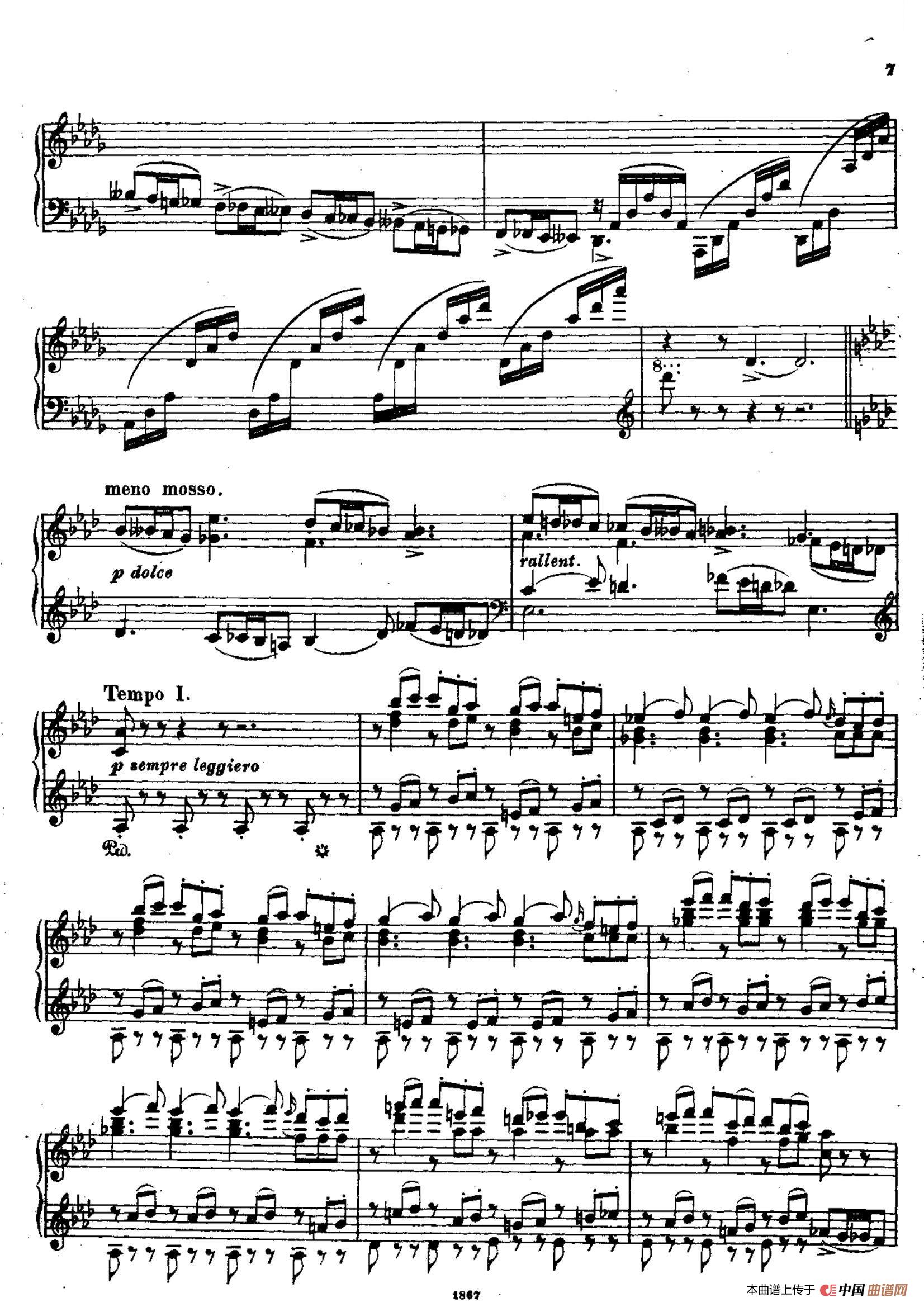 《Scherzo in A-flat Major》钢琴曲谱图分享