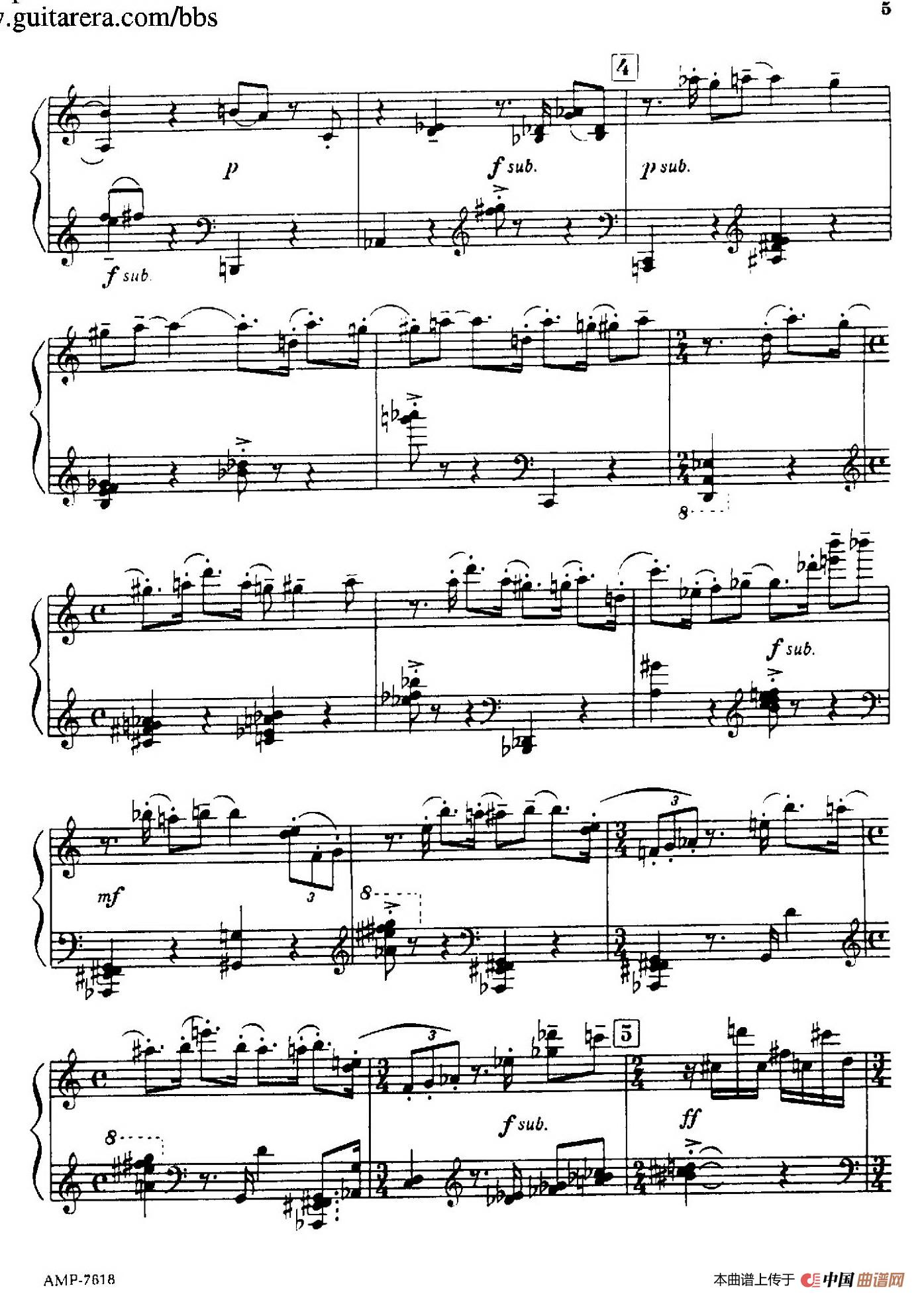 《Piano Sonata》钢琴曲谱图分享
