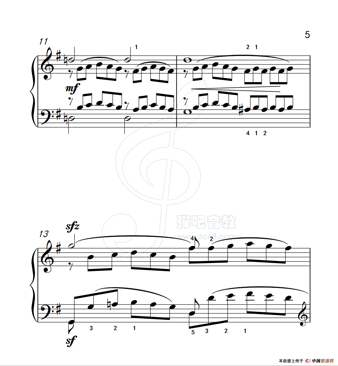《练习曲 2》钢琴曲谱图分享