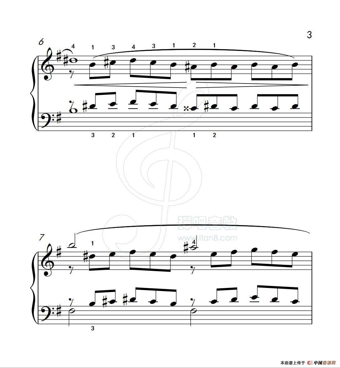 《练习曲 2》钢琴曲谱图分享